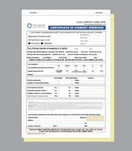 Certificate of Chimney Sweeping Form