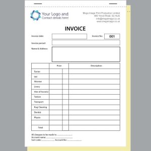Equine Invoice Book