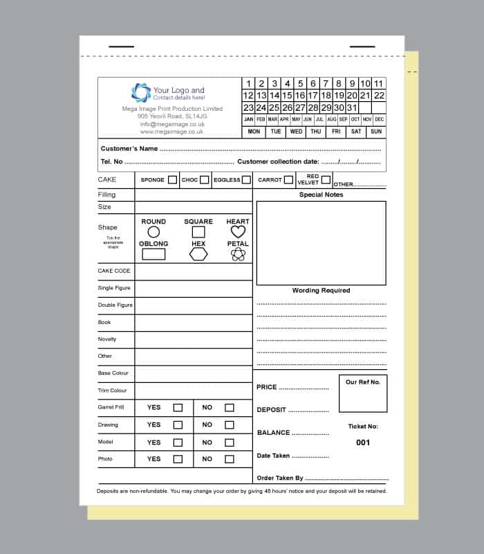 Bakery Order Book