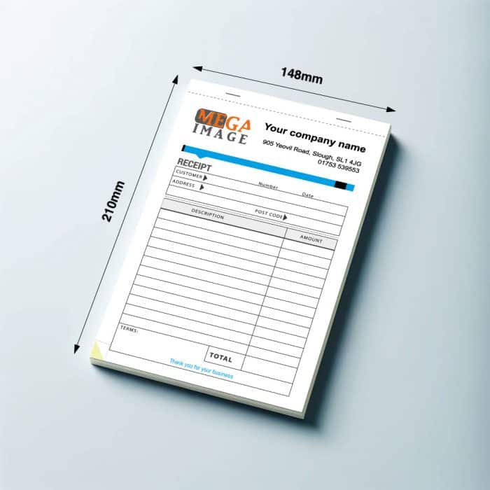 personalised invoice book