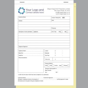 Invoice Receipt Appliances Form