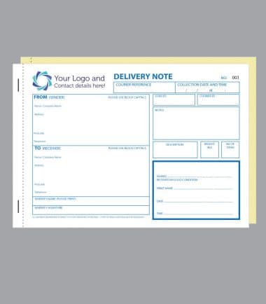 Personalised Delivery Note Book | PrintedInvoiceBooks