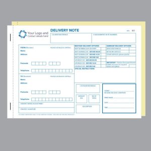 Delivery Note Courier Book