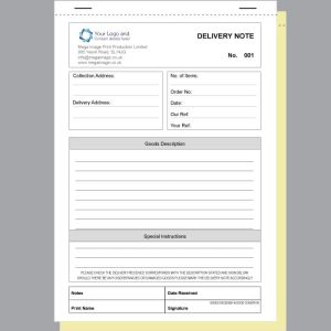 Delivery Note Custom Form
