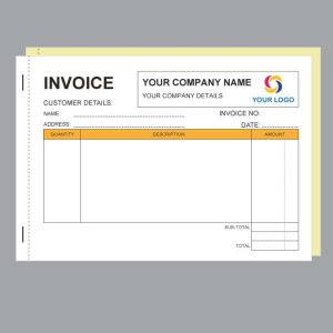 Printed Invoice Book in A5