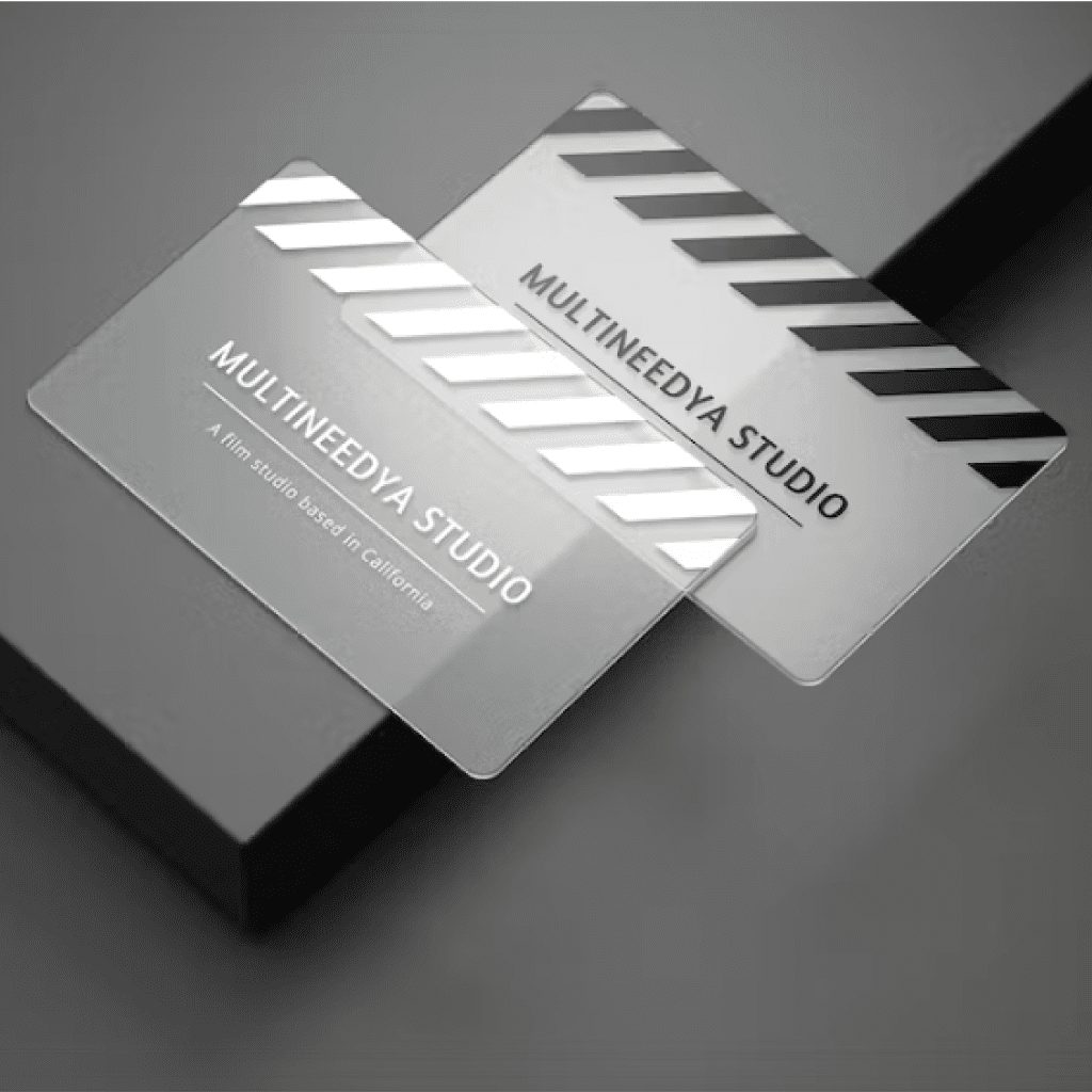 clear business cards