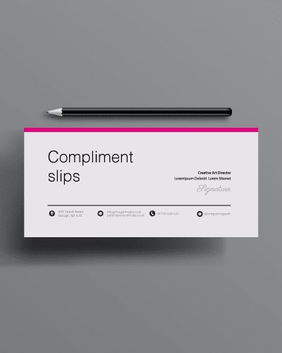 compliment slips