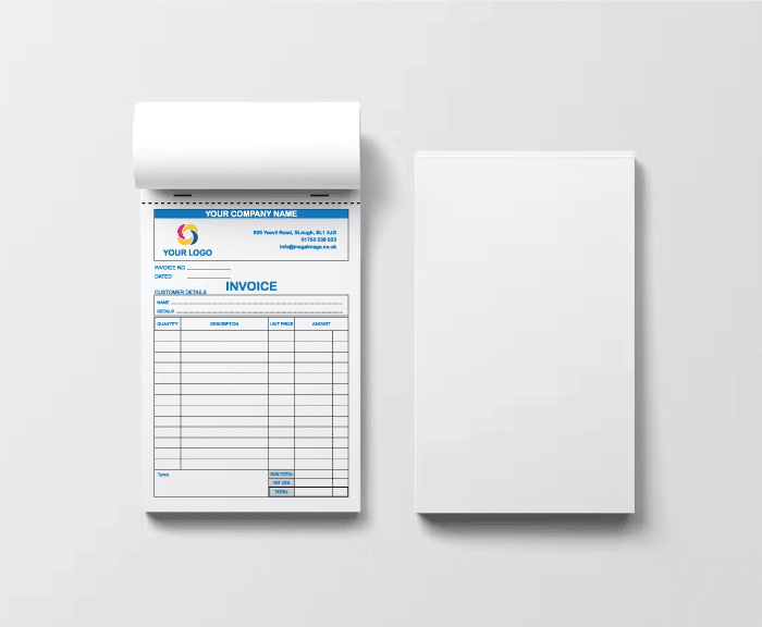 Personalised NCR Invoice Pads / Books Printedinvoicebooks