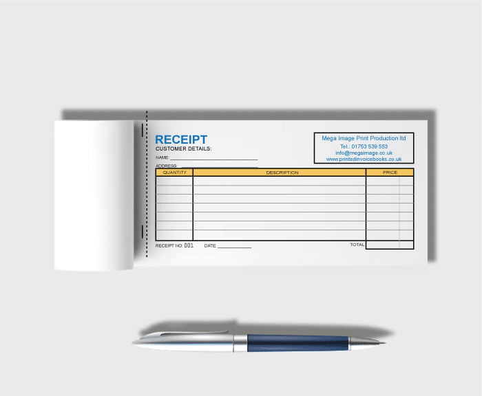 Ncr receipt book printing printed invoice books