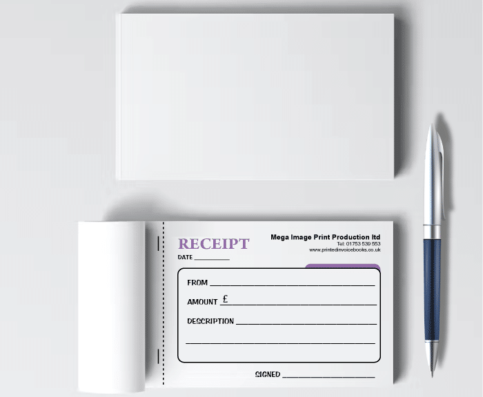 Ncr receipt pad duplicate a6 printed invoice books
