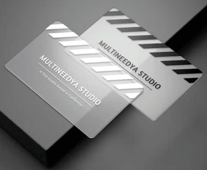 clear business cards