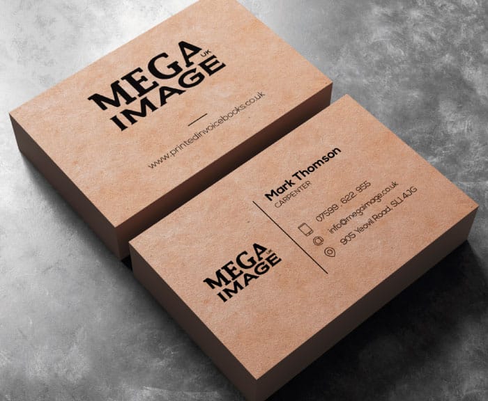 kraft business cards